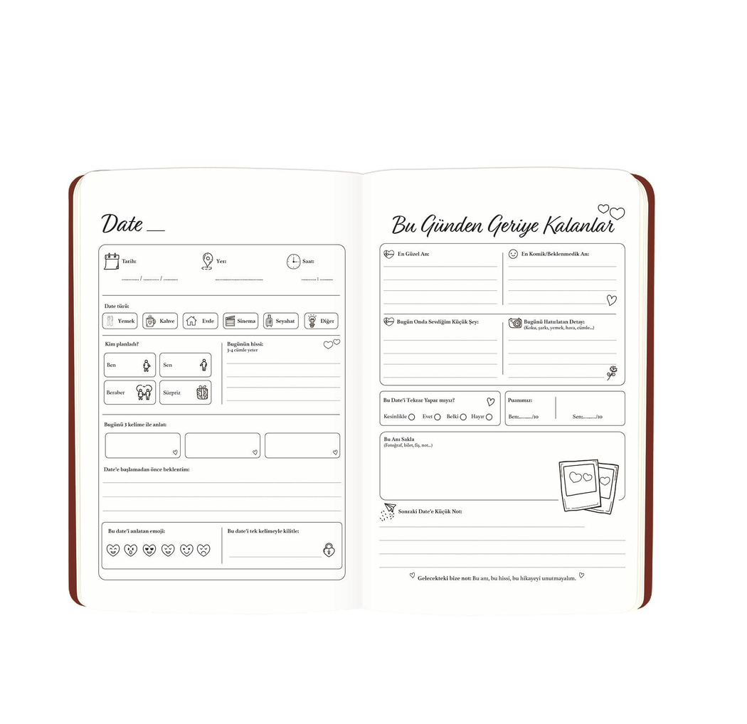 Keskin A5 96 Yp. Ciltli Date Journal - Bank