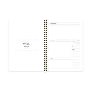 Keskin A5 Spiralli Akademik Ajanda - Puantiye