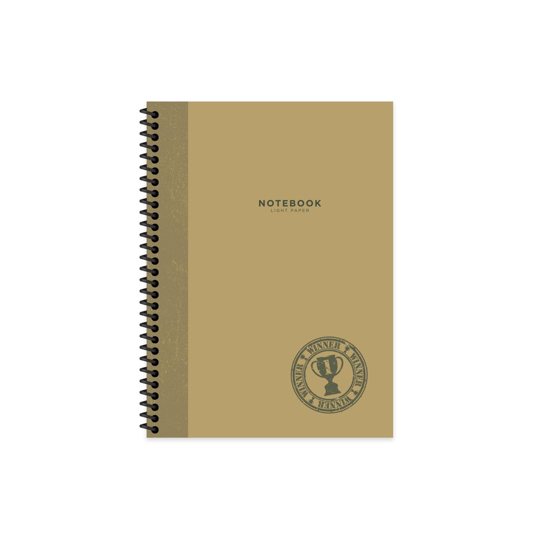 Keskin Color 16.5x22.5 Çizgili Defter Stamp - Kahverengi