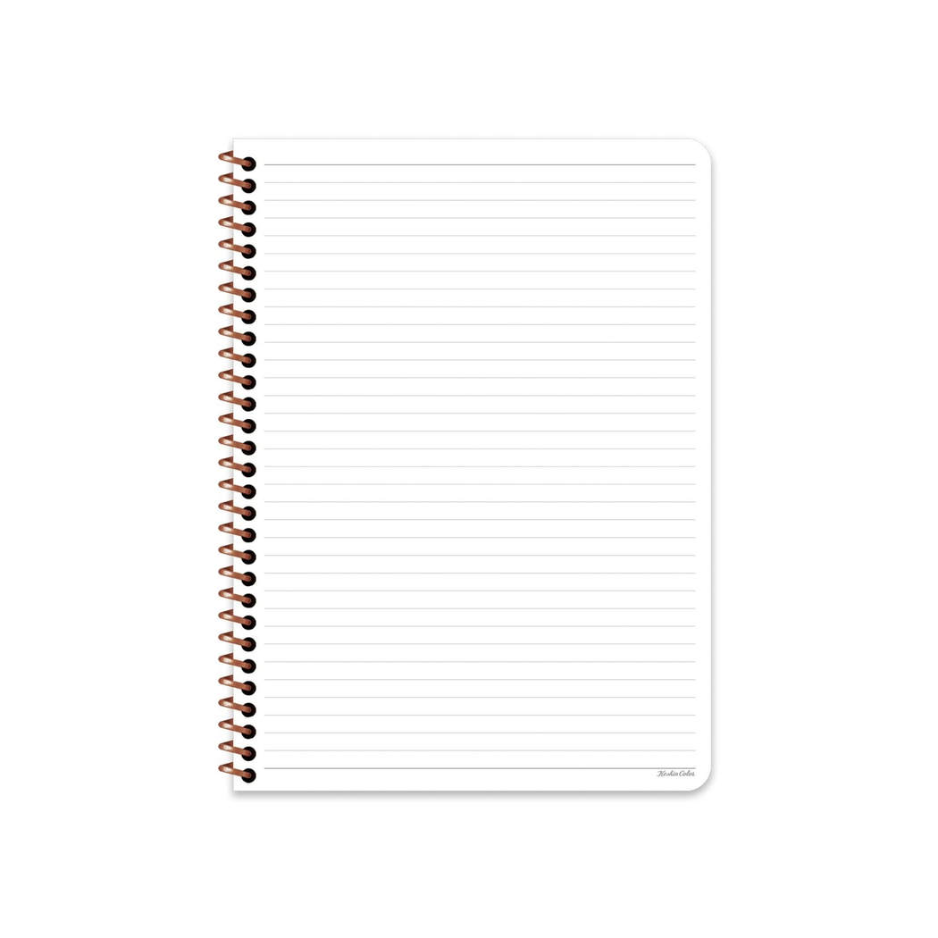 Keskin Color 16.5x22.5 Çizgili Defter Pastel Flora - Turuncu