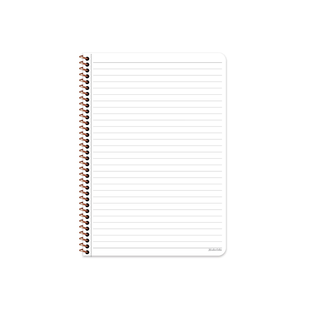 Keskin Color 16.5x22.5 Çizgili Defter Pastel Flora - Yeşil