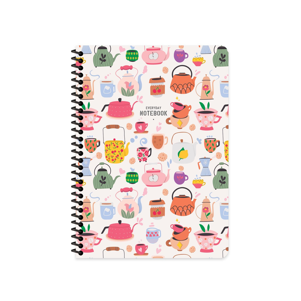 Keskin Color 16.5x22.5 Çizgili Defter Coffee - Beyaz