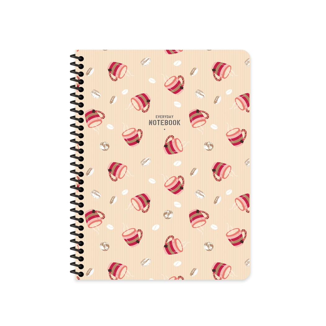 Keskin Color 16.5x22.5 Çizgili Defter Coffee - Turuncu