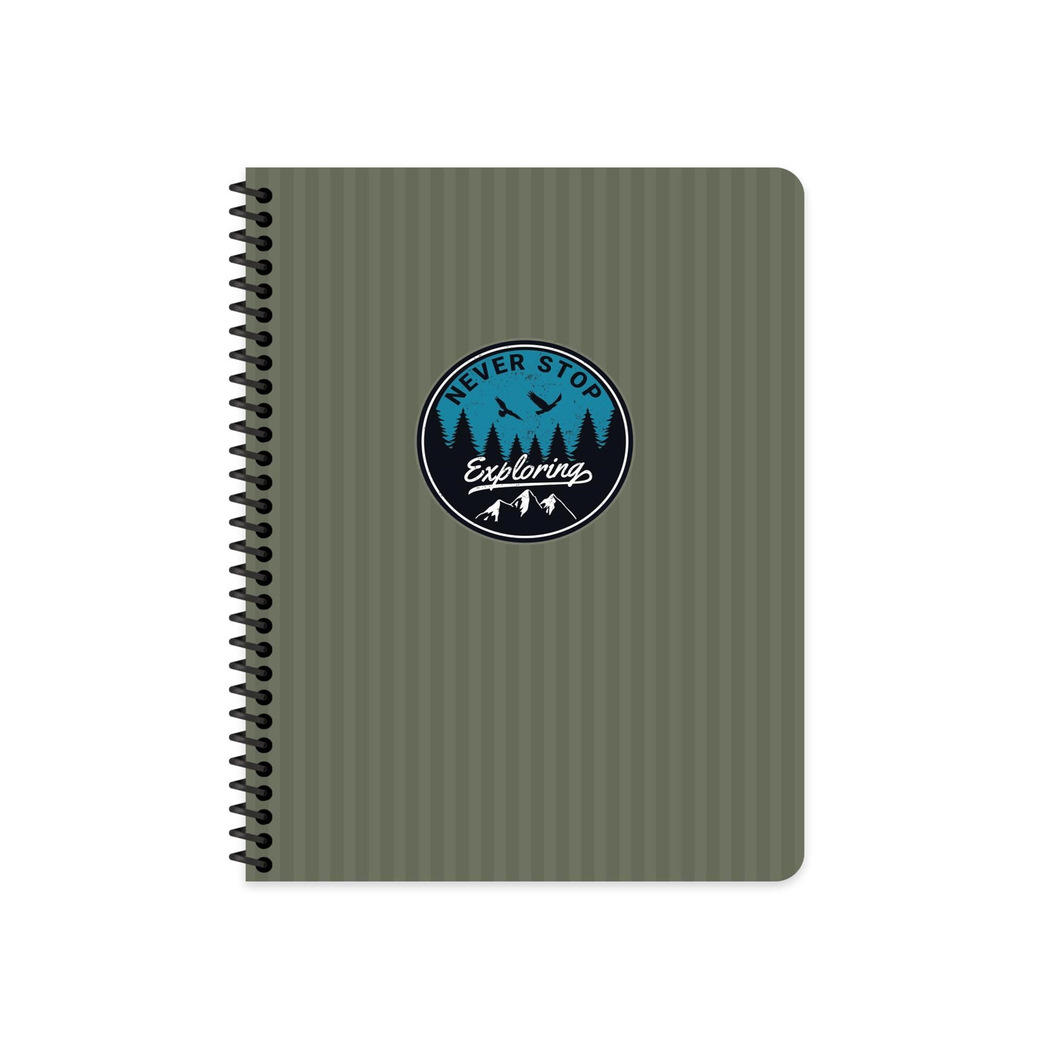 Keskin Color 16.5x22.5 Çizgili Defter Outdoor - Yeşil
