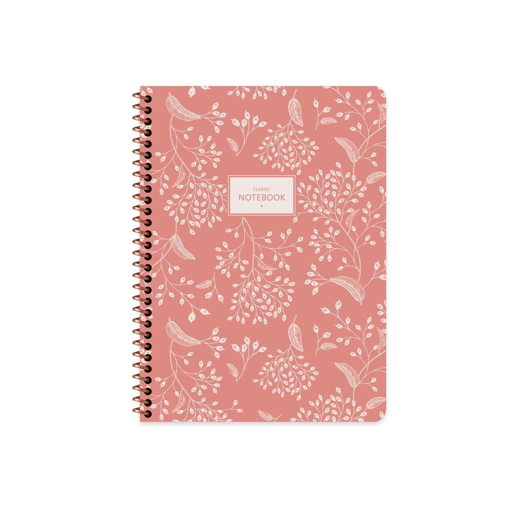 Keskin Color 16.5x22.5 Çizgili Defter Pastel Flora - Turuncu