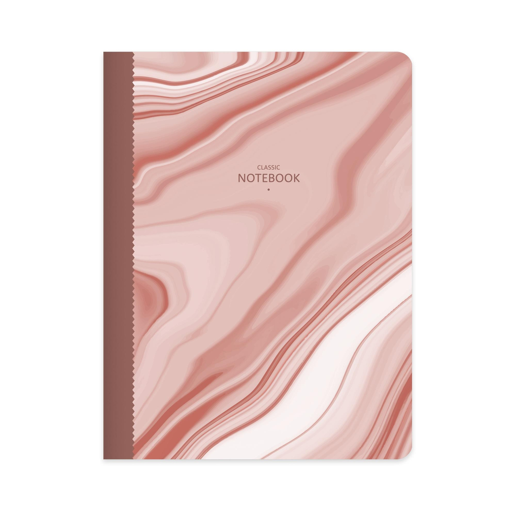 Keskin Color 19x25 Kareli Defter Classic Marble - Pembe