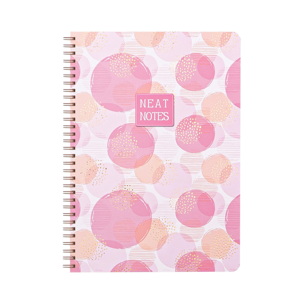 Keskin Color 20x28 Çizgili Defter Neat Notes Bubbles - Pembe