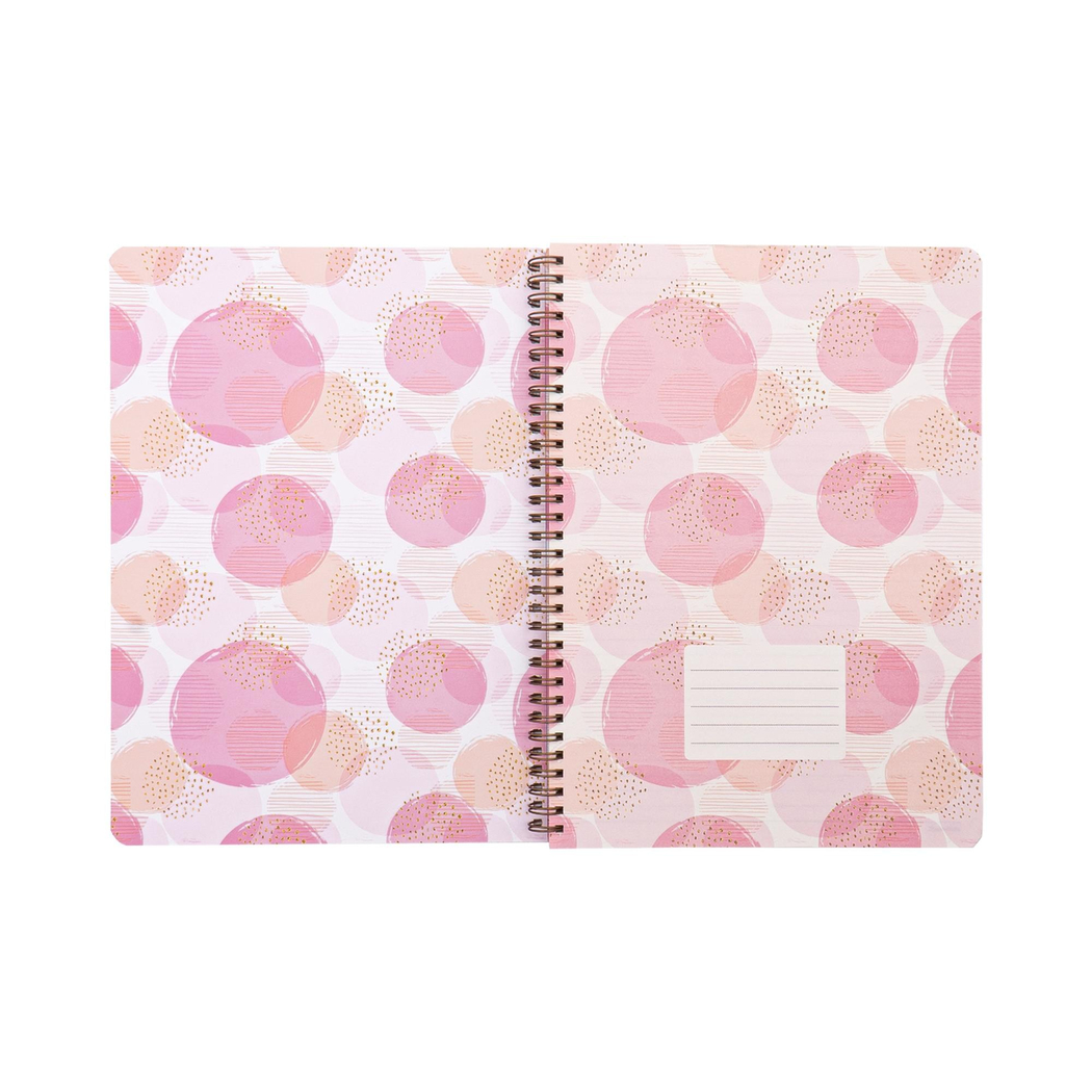 Keskin Color 20x28 Çizgili Defter Neat Notes Bubbles - Pembe