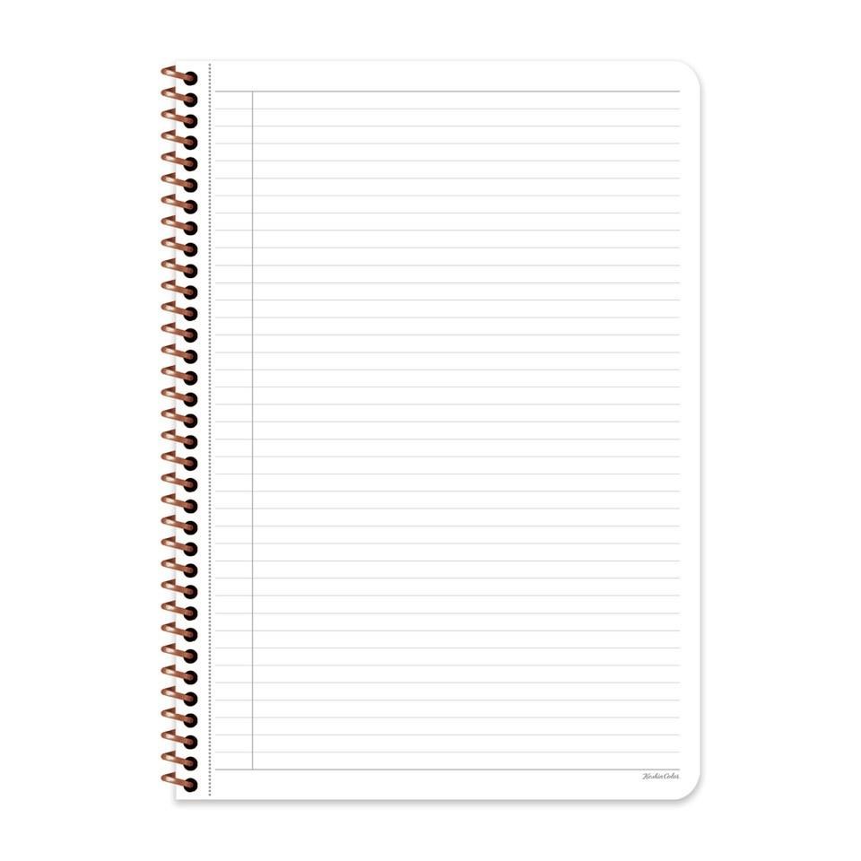 Keskin Color A4 Çizgili Defter Pastel Flora - Mor