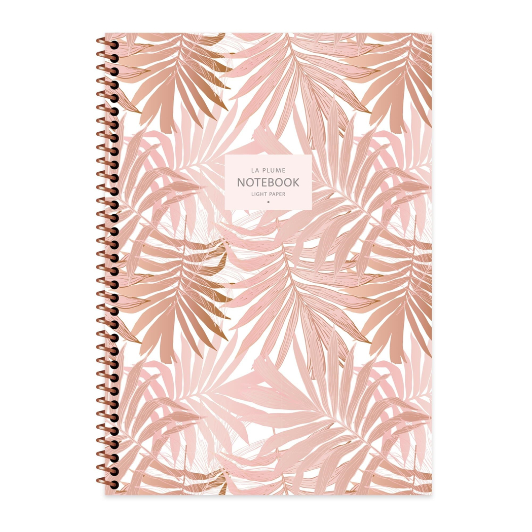 Keskin Color A4 Kareli Defter La Plume Leaves - Kahve