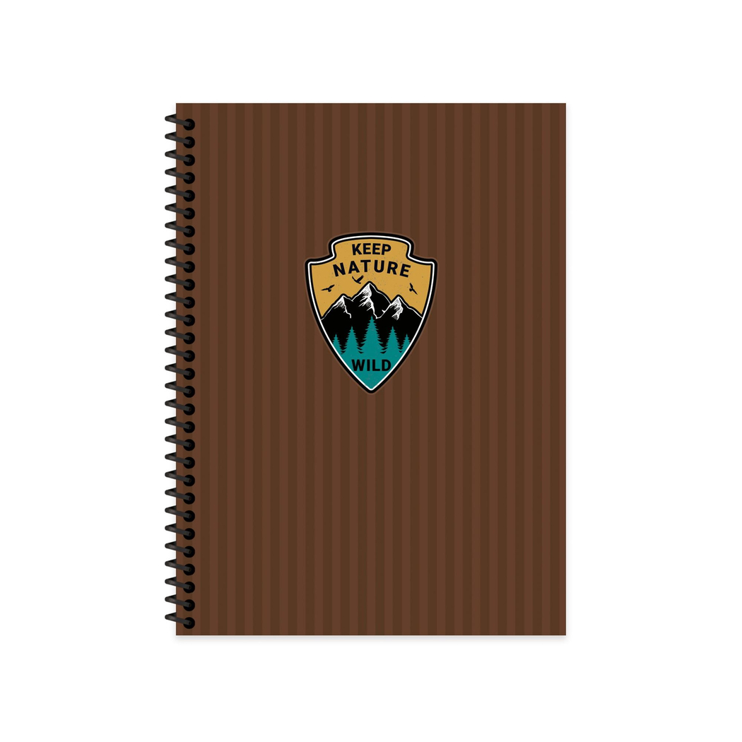 Keskin Color Kareli Spiralli Sert Kapak Outdoor Defter Kahverengi