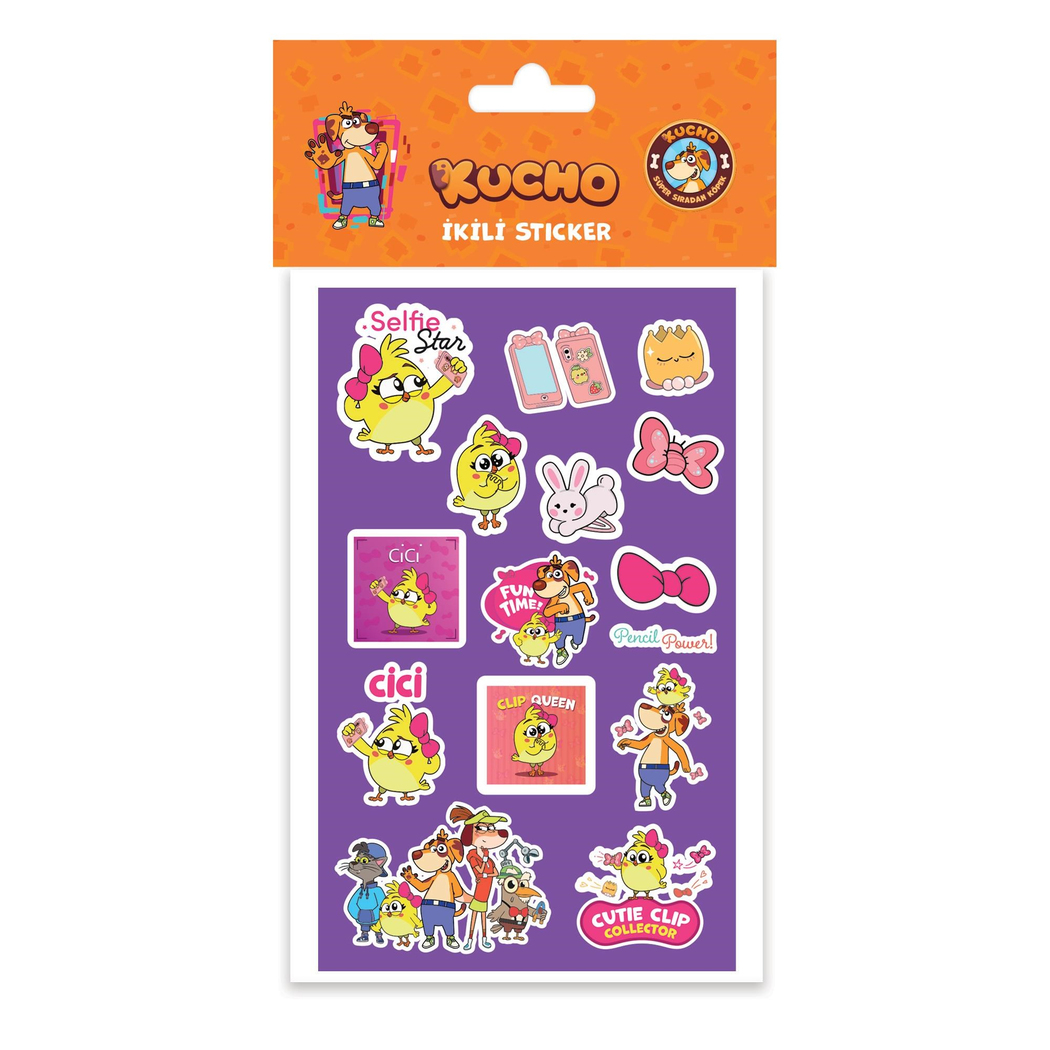 Kucho 2Li Kuşe Sticker