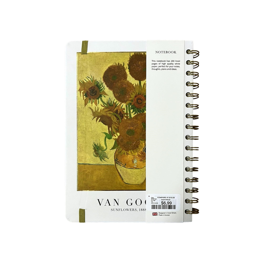 Limited Edition A5 100 Yp. Spr. Not Defteri - Van Gogh Sunflowers