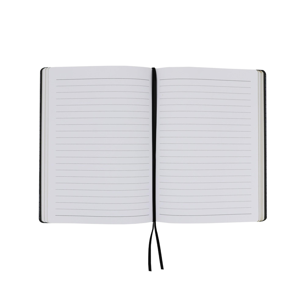Limited Edition A5 Ciltli Sert Kapak Yılan Derisi Defter Siyah