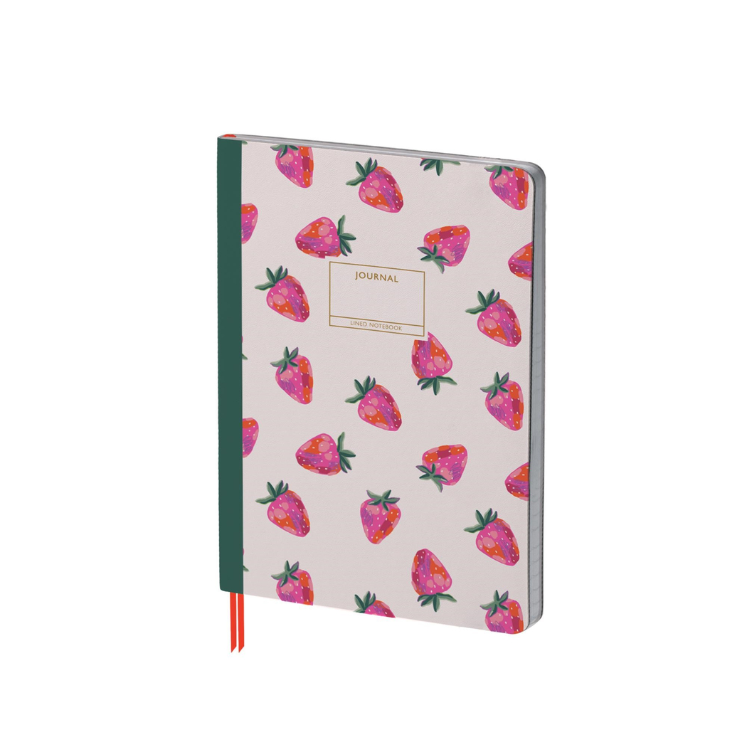 Limited Edition Ciltli Sert Kapak Not Defteri Çilek