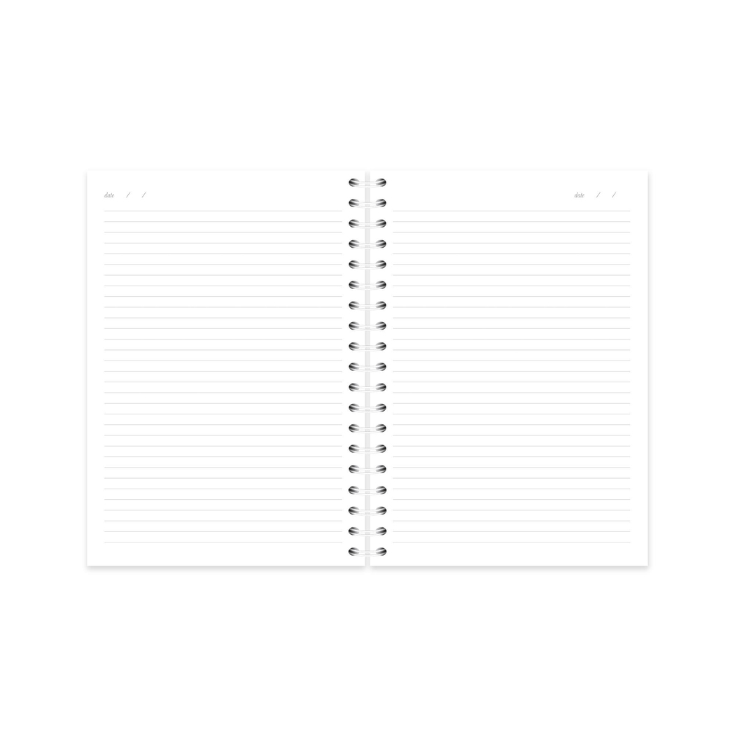 Limited Edition Spiralli Defter Çiçekler Pembe 19x25