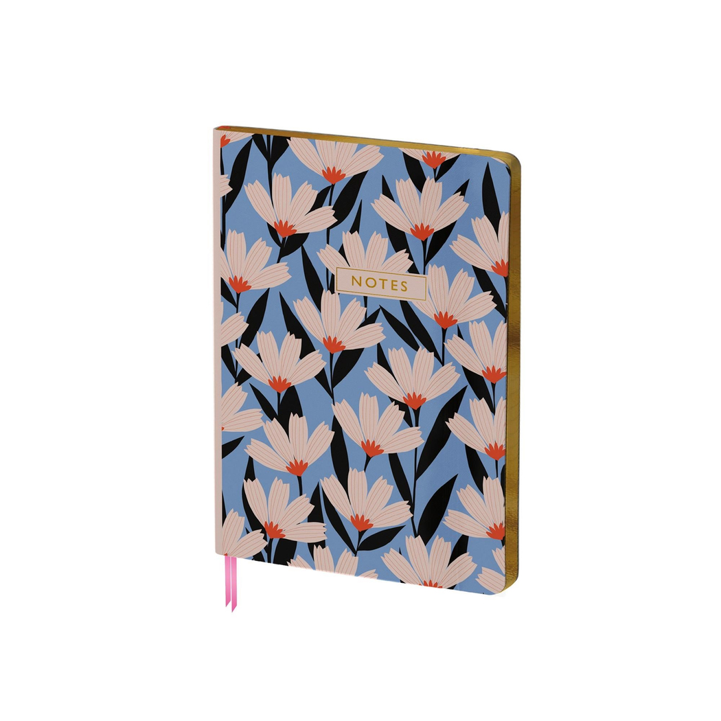 Limited Edition Yaldızlı Ciltli Defter Çiçek 19x25