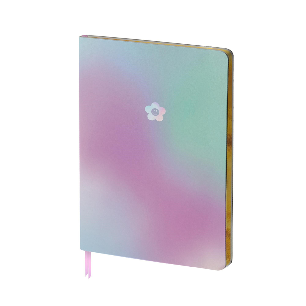 Limited Edition Yaldızlı Ciltli Defter Hologram Çiçek 19x25