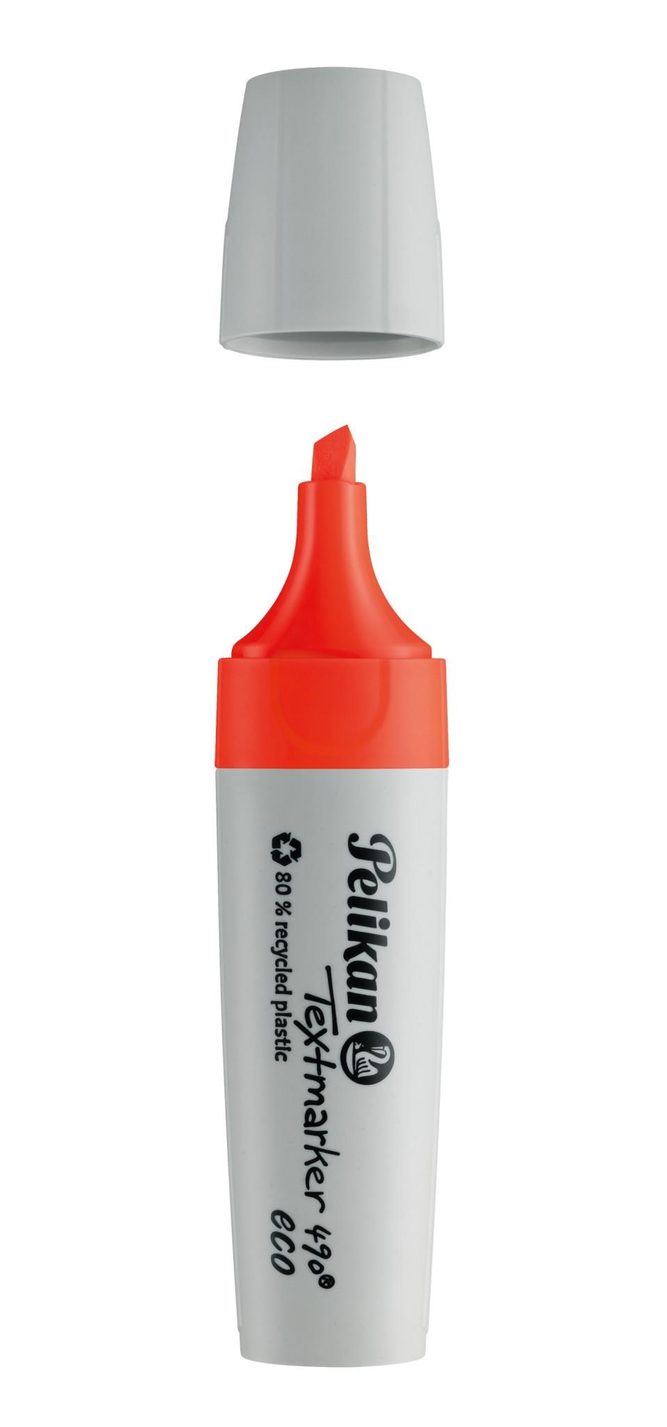 Pelikan 490 Eco Fosforlu Kalem Neon Kırmızı