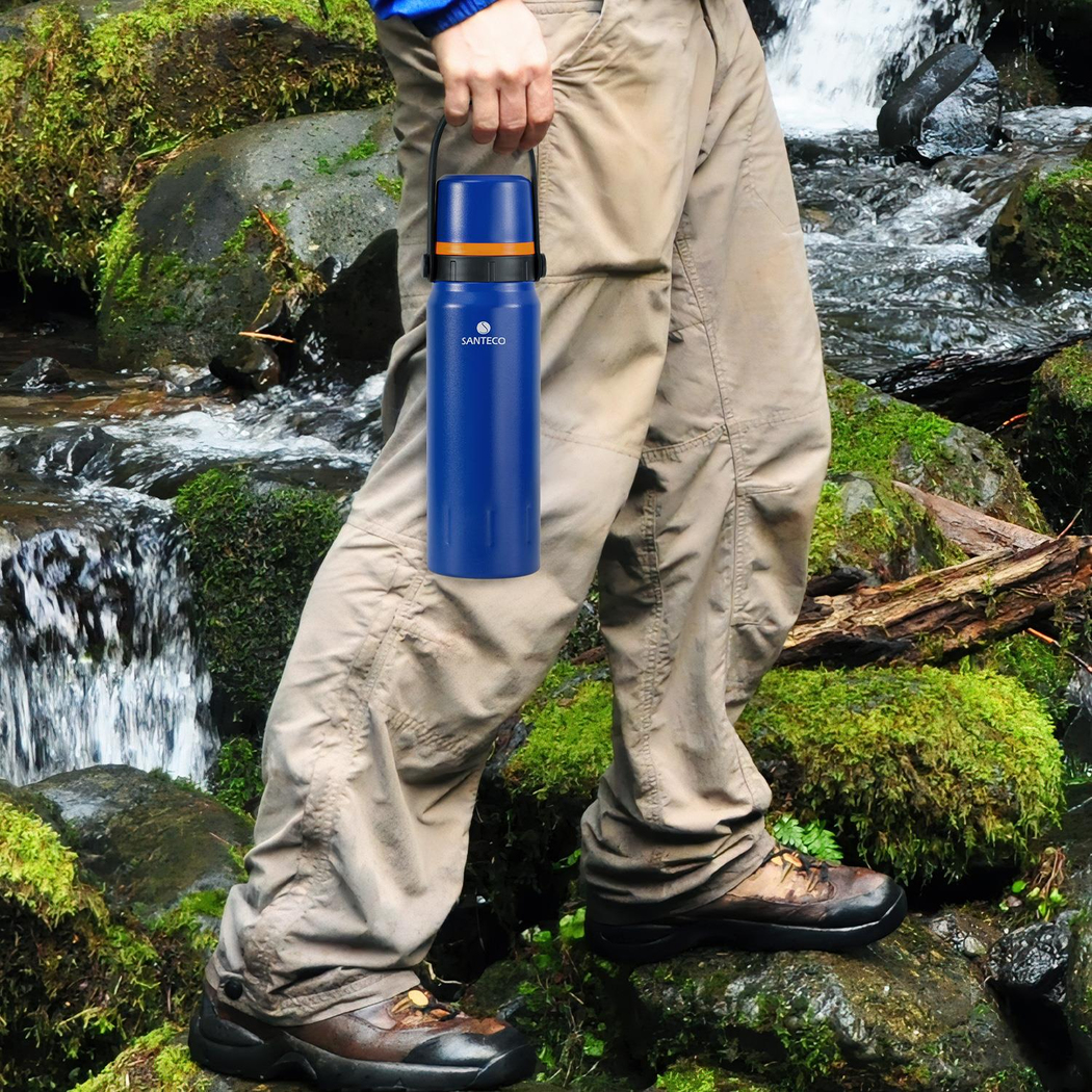 Santeco Geilo Çok Amaçlı Termos 1.2 L- Mavi