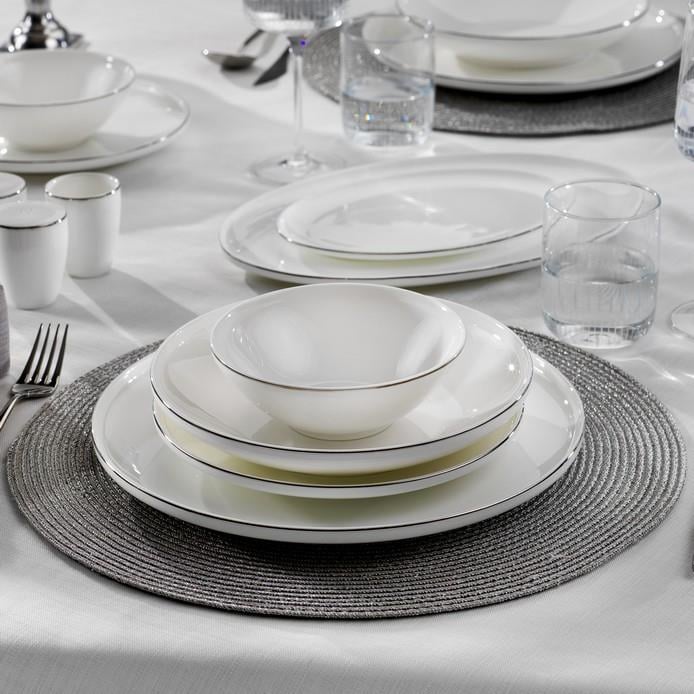 Schafer Chance Platin Yemek Takımı 56 Parça-Platin