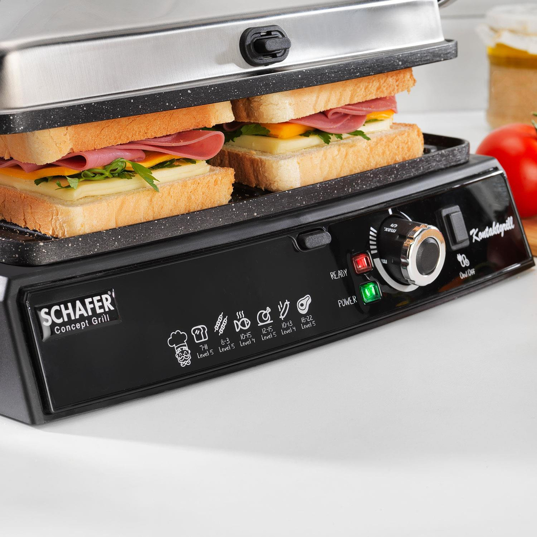 Schafer Concept Grill Tost Makinesi-Inox