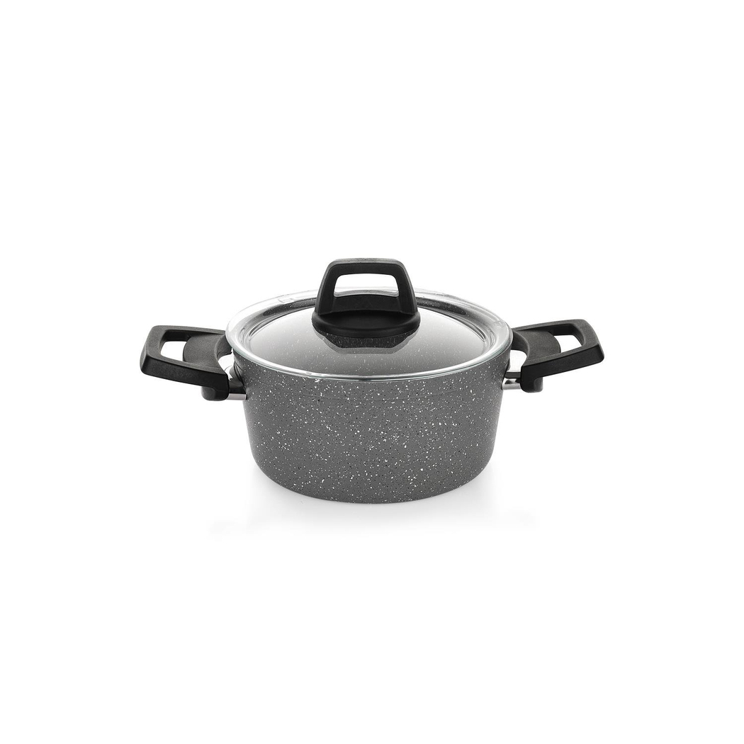 Schafer Eternal 3 lü Set Tencere 18Cm+Sahan 18Cm+Tava18Cm-Gri