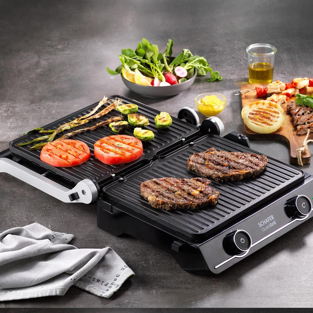 Schafer Gusto Grill Izgara Ve Tost Makinesi-Inox