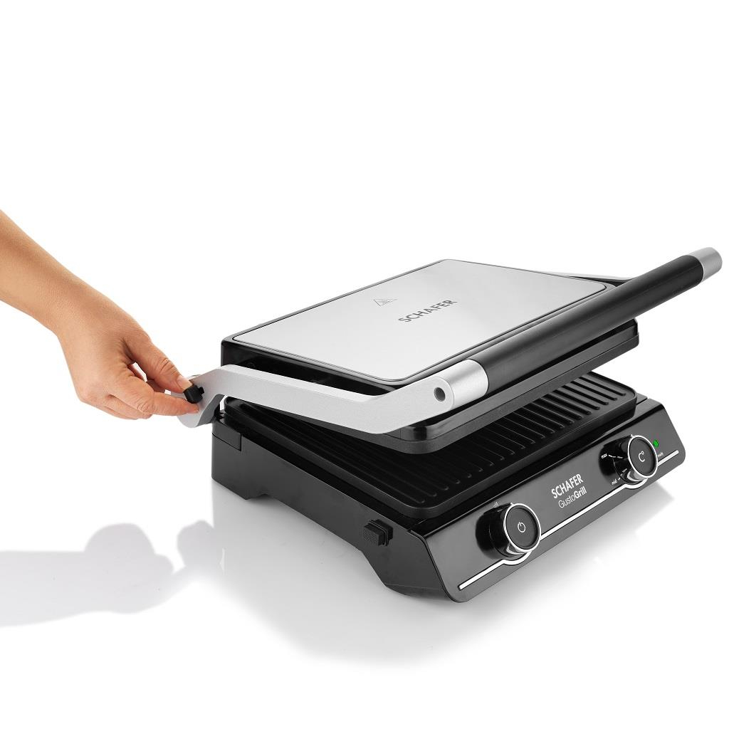Schafer Gusto Grill Izgara Ve Tost Makinesi-Inox