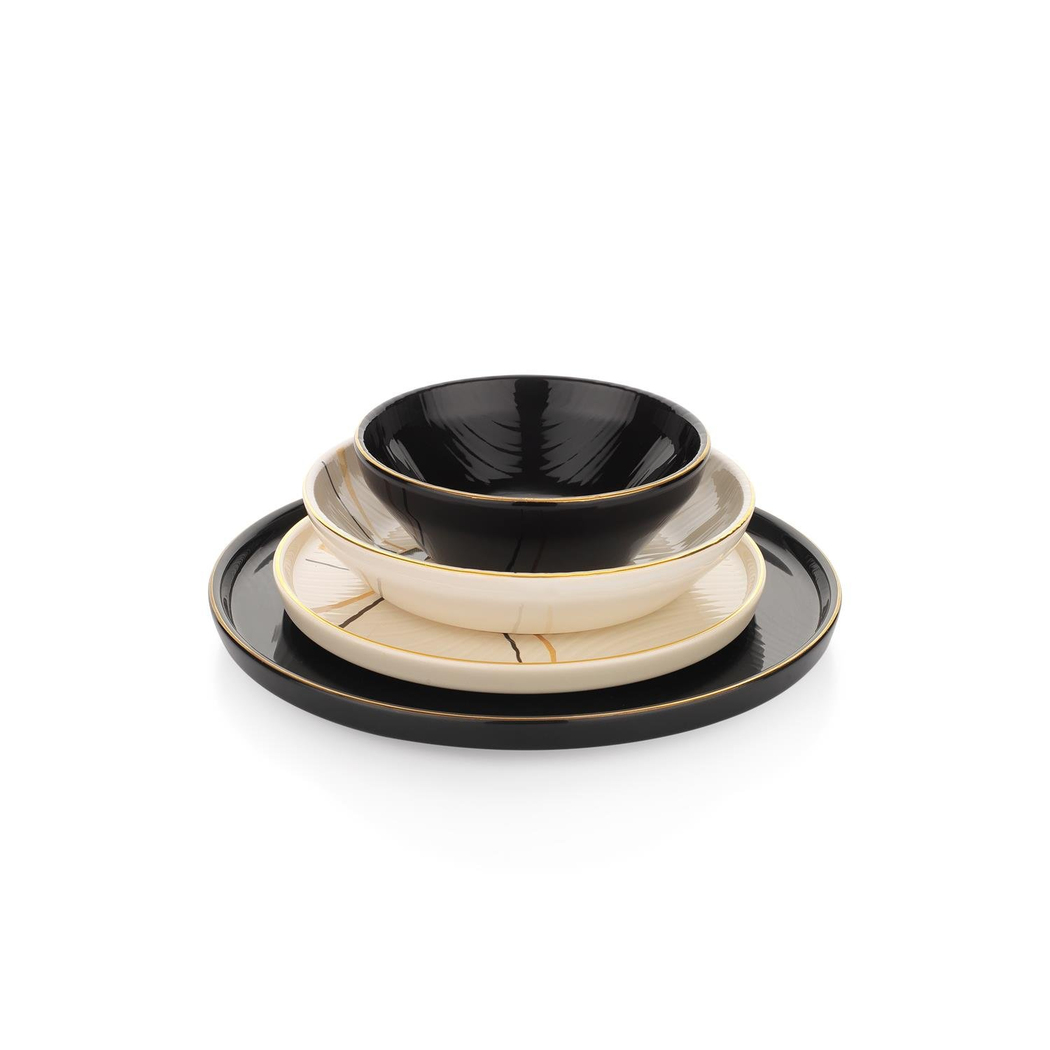 Schafer Haze Yemek Takımı 55 Parça-Siyah