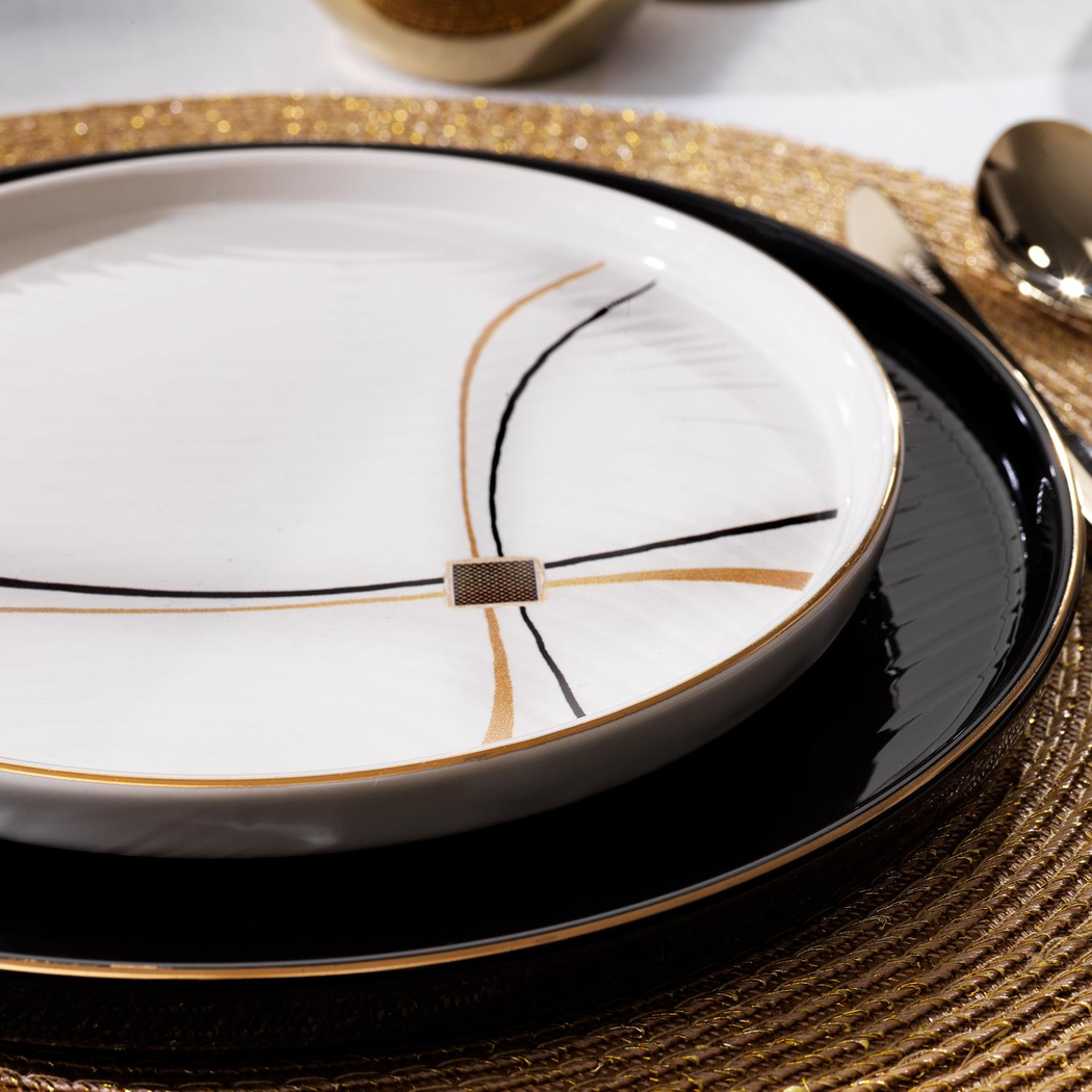 Schafer Haze Yemek Takımı 55 Parça-Siyah