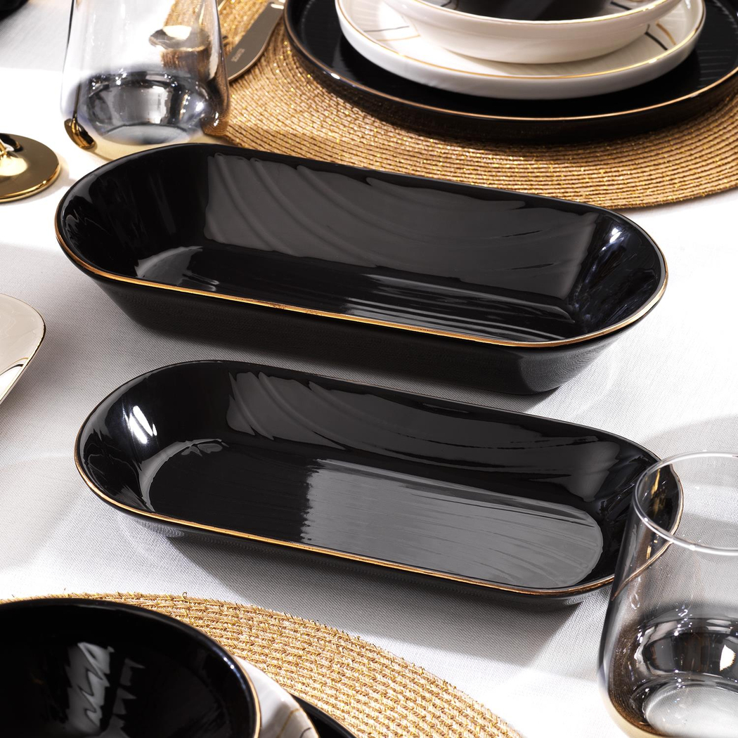 Schafer Haze Yemek Takımı 55 Parça-Siyah