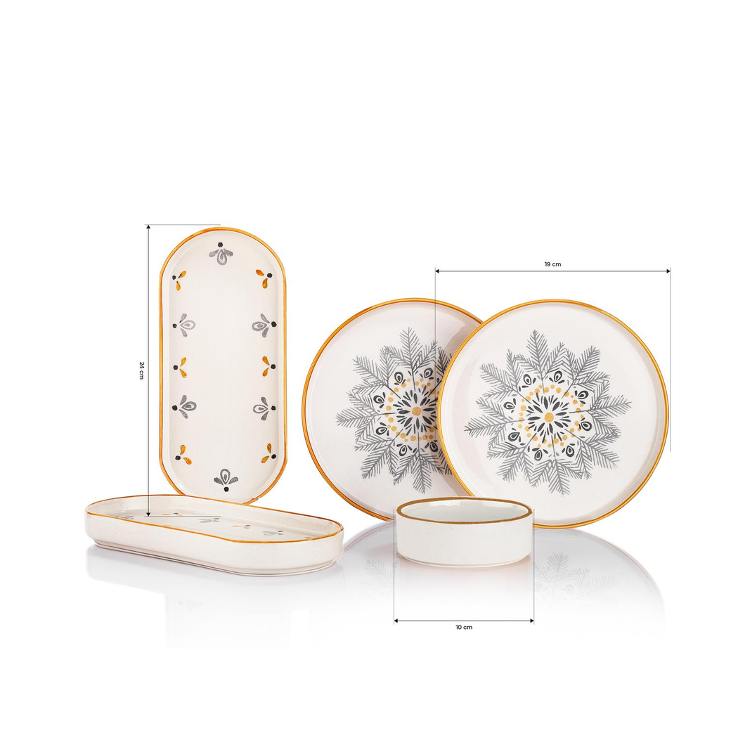 Schafer Sunny 4 Kişilik Kahvaltı Takımı 10 Parça-Kahve