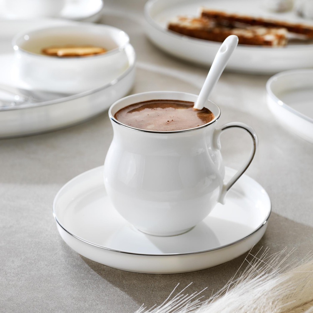 Schafer Superfine Bone Lumiere Kahvaltı Takımı 32 Parça-Platin