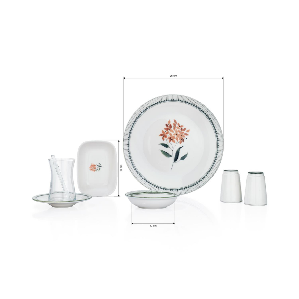 Schafer Suzzy Kahvaltı Takımı 32 Parça-Yeşil