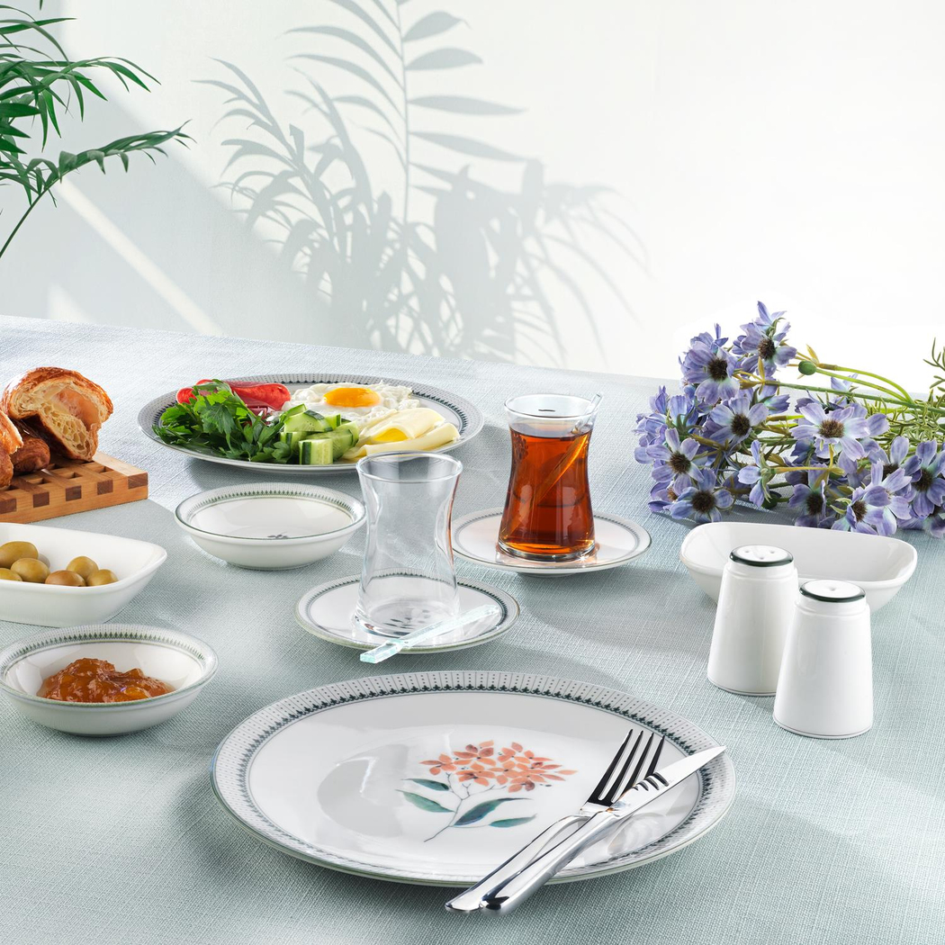 Schafer Suzzy Kahvaltı Takımı 32 Parça-Yeşil