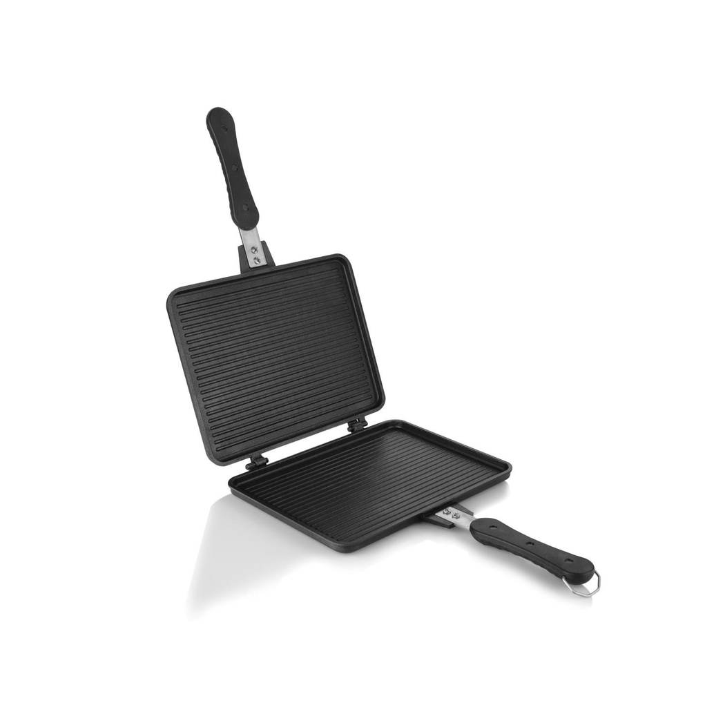 Schafer Tastemake Döküm Ocak Üstü Tost Izgara 20x26 Cm-2 Parça