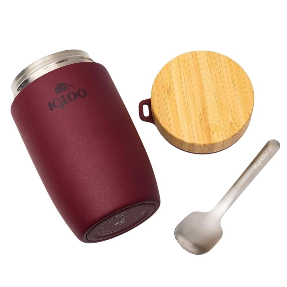 Igloo Bamboo Yemek Termosu 500ml-BORDO