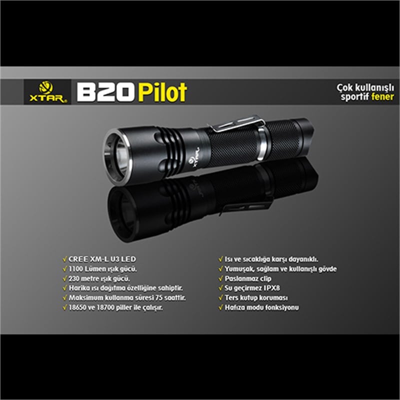 Xtar B20 1000 Lm Led Fener