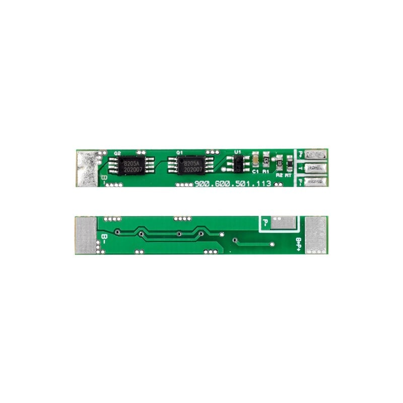 12M - 1S - 3.7V 3A Li-ion BMS Devre - Sıcaklık Çıkışlı - 100K NTC