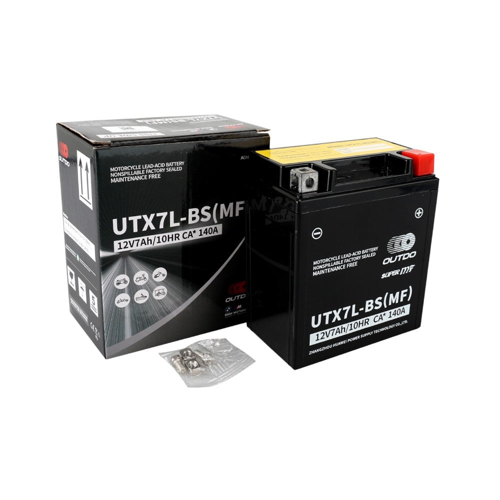 Outdo UTX7L-BS 12V 7 Ah Motosiklet Aküsü