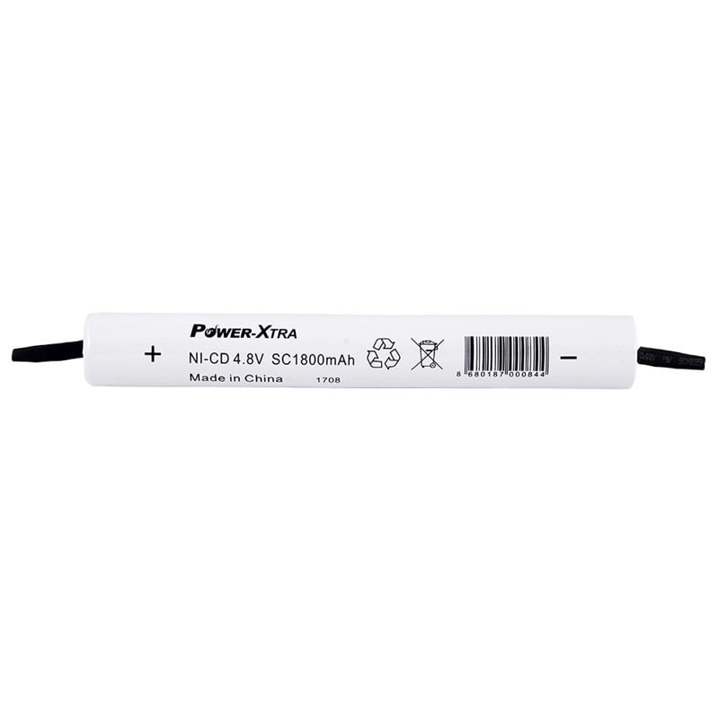 Power-xtra 4.8V Ni-Cd SC 1800 mAh PVC Şarjlı Pil