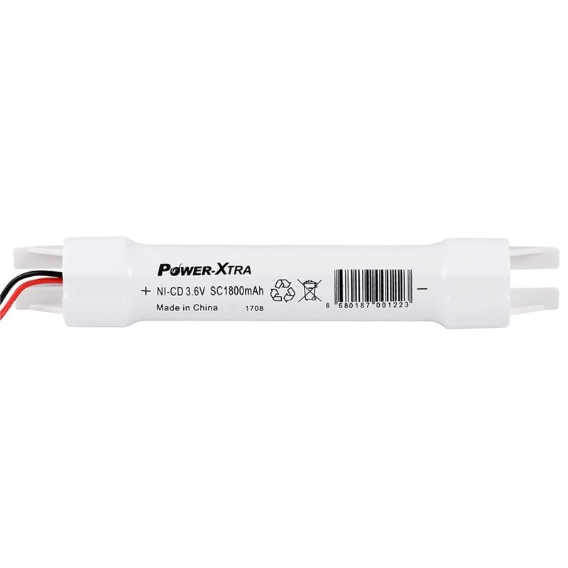 Power-Xtra 3.6V Ni-Cd SC 1800 Mah PVC  55Cm Kablo VH Soket Şarjlı Pil