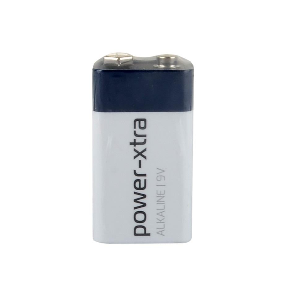 Power-Xtra 6LR61/9V Size Alkaline Pil - Tekli Shrink