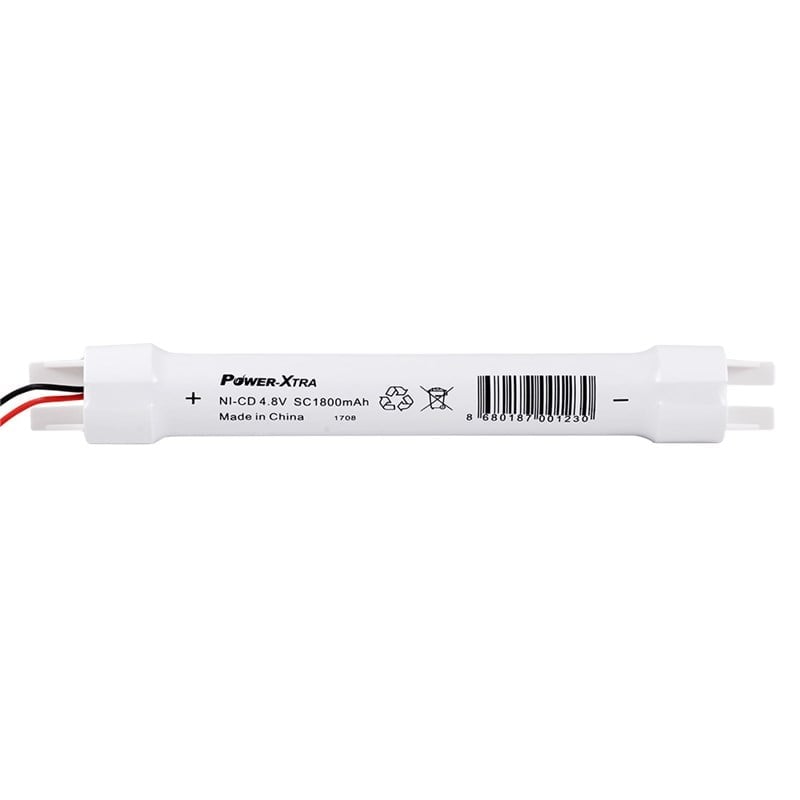 Power-Xtra 4.8V Ni-Cd SC 1800 Mah PVC 55Cm Kablo VH Soket Şarjlı Pil