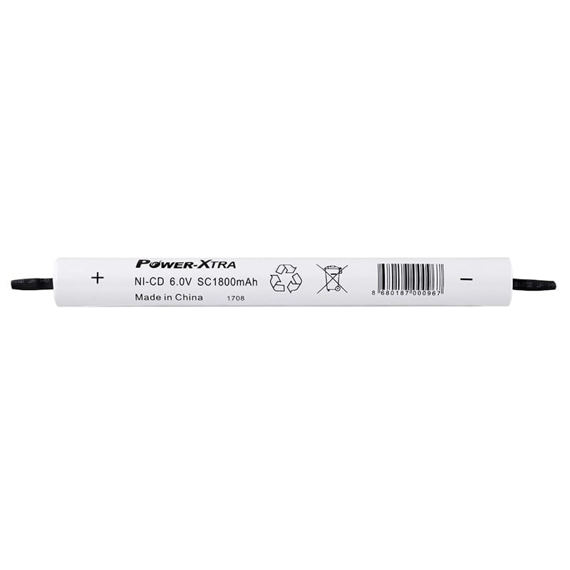 Power-Xtra 6.0V Ni-Cd SC 1800 mAh PVC Şarjlı Pil