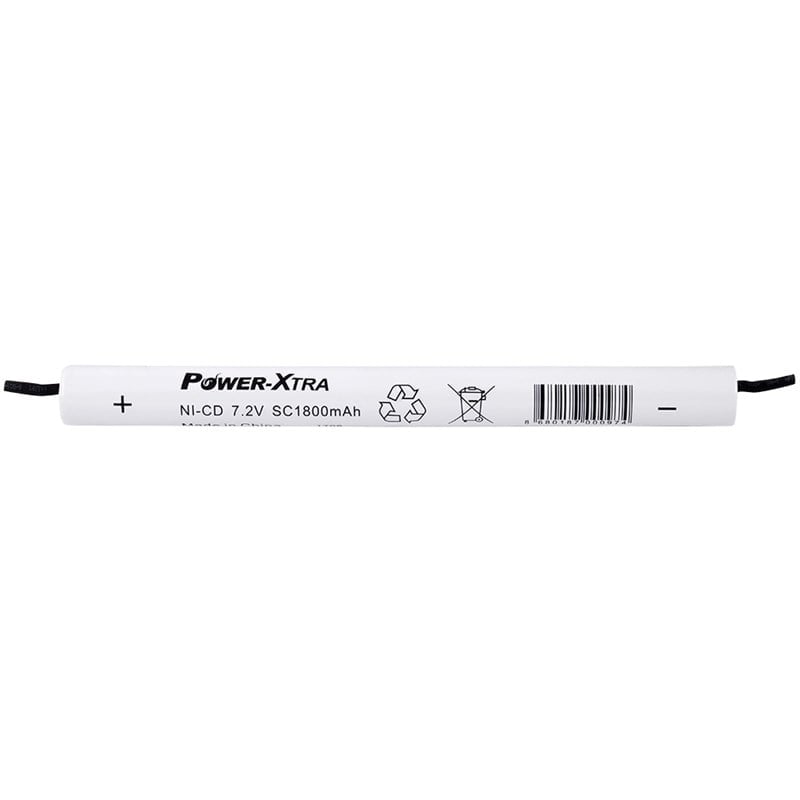 Power-xtra 7.2V Ni-Cd SC 1800mAh PVC Şarjlı Pil