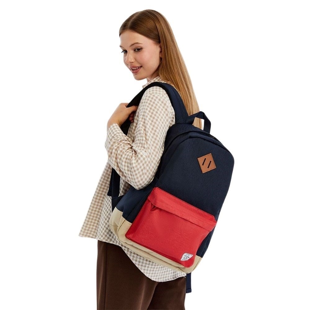 FreeCamp DayPack Limited Sırt Çantası-LACİVERT-KIRMIZI