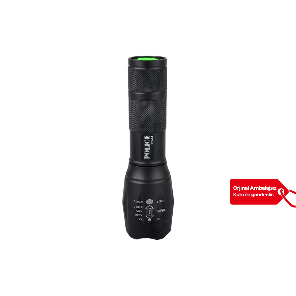 Police PS-44 CREE T6 LED + Zoom Şarj Edilebilir El Feneri - K