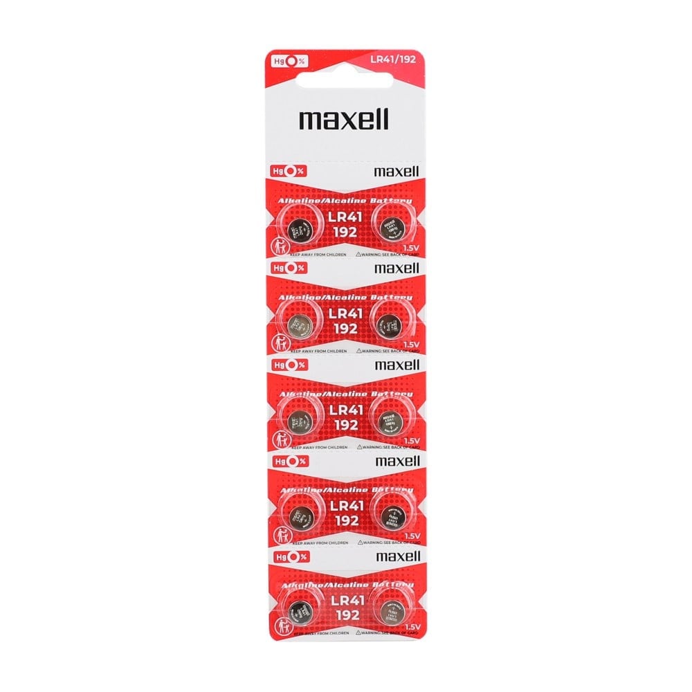 Maxell LR41 Pil 10lu Blister